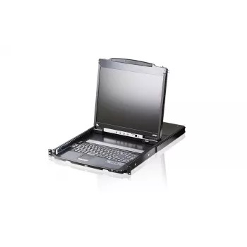 ATEN CL5800N statīvā iebūvējama pults 48,3 cm (19 collas) 1280 x 1024 pikseļi Metāls Melns 1U