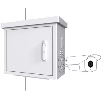 Rack cabinet Lanview RCCTV002 0U, IP66, 600×300×550 mm, 40 kg, balta