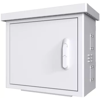 Rack cabinet Lanview RCCTV002 0U, IP66, 600×300×550 mm, 40 kg, balta