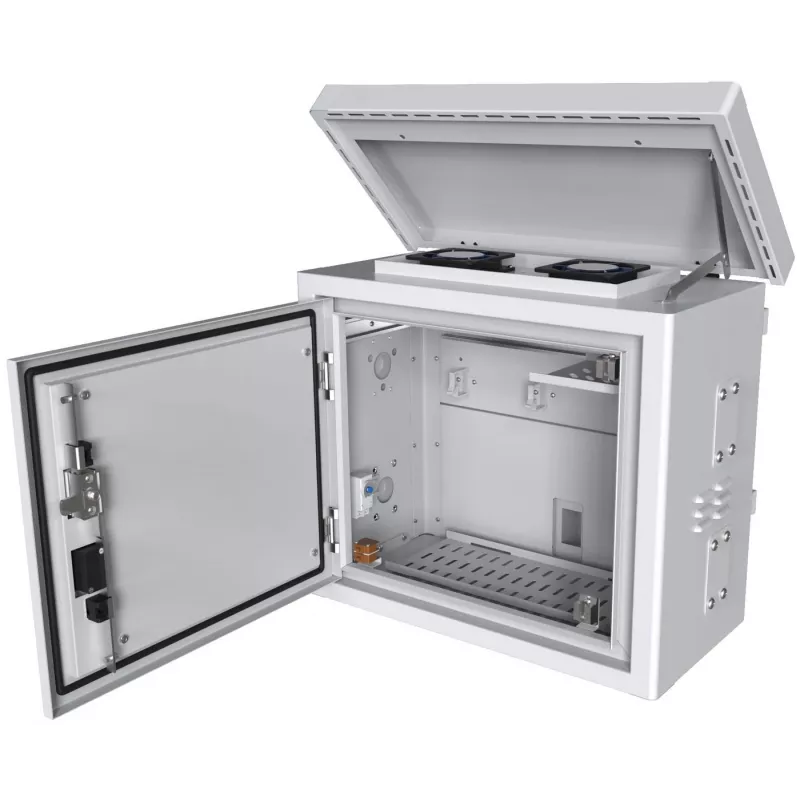 Rack cabinet Lanview RCCTV002 0U, IP66, 600×300×550 mm, 40 kg, balta