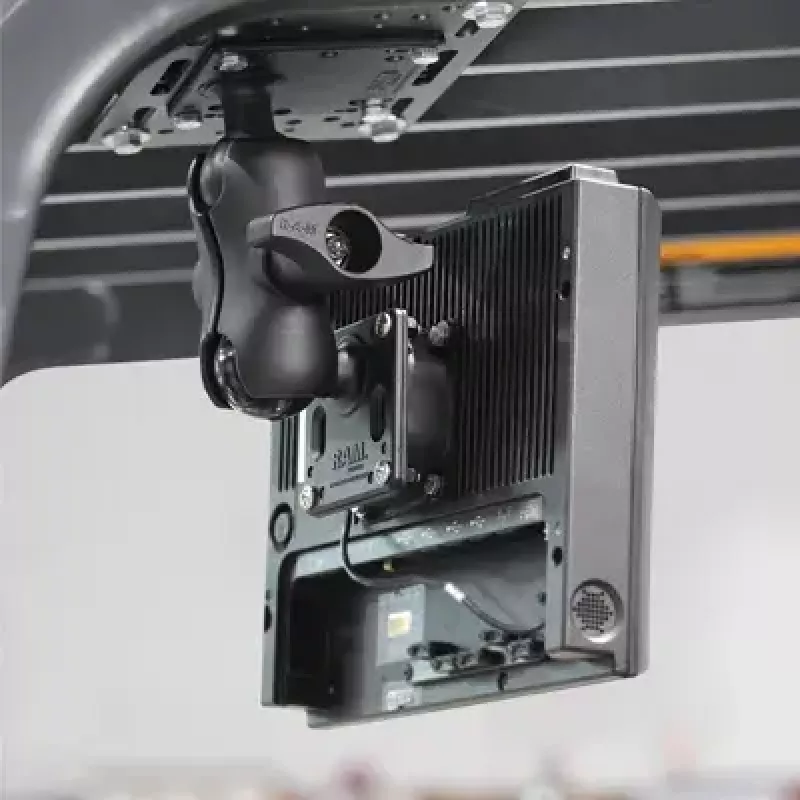RAM Mounts triecienu slāpētāja adapteris RAM-SHOCK-75U 75mm VESA montāžas atveres melns