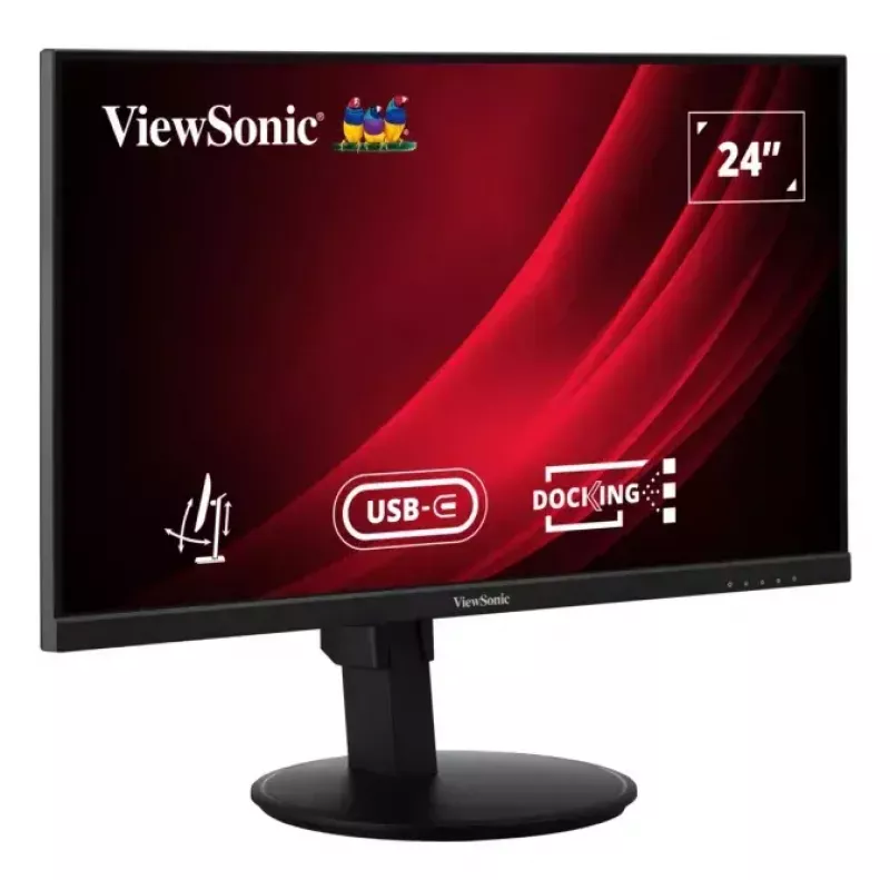Viewsonic VG Series VG2409U-2 datora monitors 60,5 cm (23,8 collas) 1920 x 1080 pikseļi Full HD LED Melns