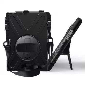 Vāciņš eSTUFF AUSTIN Defender Case priekš Microsoft Surface Pro 7+/7/6/5/4 Melns