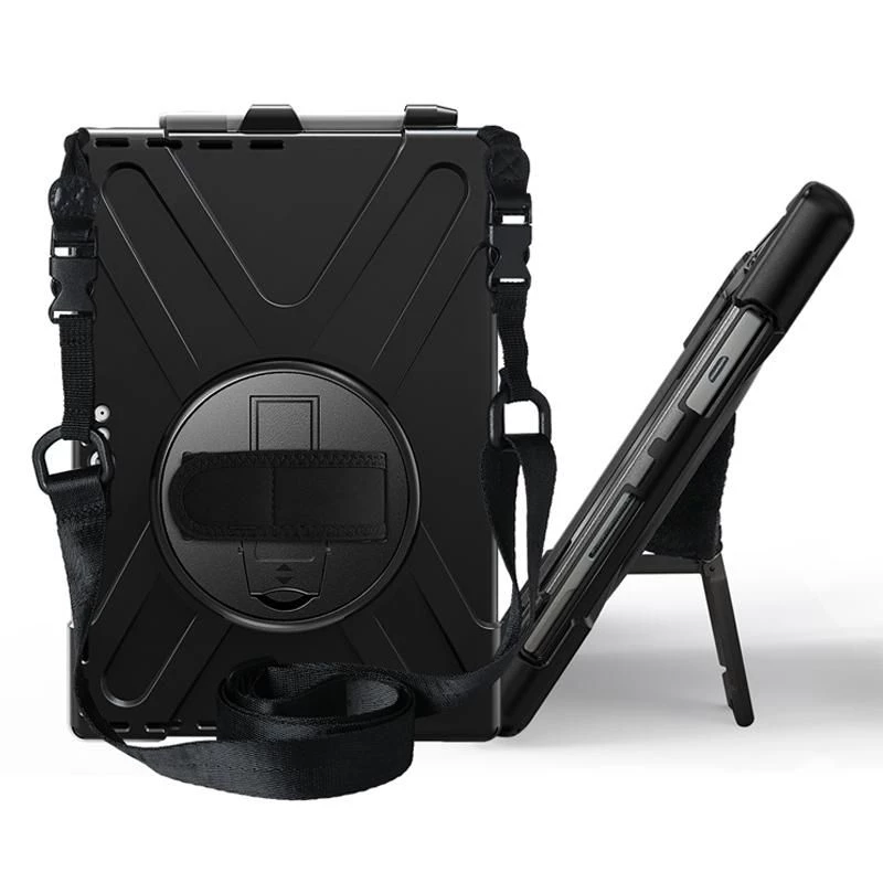 Vāciņš eSTUFF AUSTIN Defender Case priekš Microsoft Surface Pro 7+/7/6/5/4 Melns