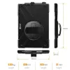 Vāciņš eSTUFF AUSTIN Defender Case priekš Microsoft Surface Pro 7+/7/6/5/4 Melns