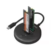 Sandberg USB3.2 klonēšanas doks NVMe M.2 SSD, melns, 20 Gbit/s