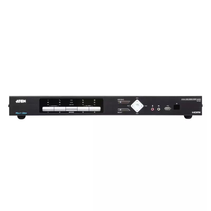 ATEN 4-portu USB HDMI Multi-View KVMP slēdzis