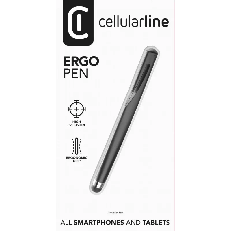 Cellularline Ergo Pen - Universāls skārienekrāna irbulis ar ergonomisku satvērienu