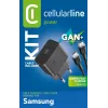 Cellularline Super Fast Charger komplekts 25W - USB-C uz USB-C - Samsung 25W Super Fast Charge PD tīkla lādētājs ar USB-C uz USB-C kabeli