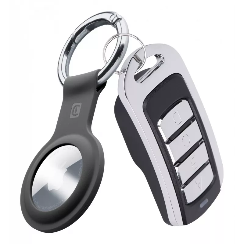 Cellularline Key Ring - AirTag Silikona maciņš ar āķi AirTag