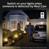 Āra viedais sienas gaismeklis Philips Hue balta Welcome Floodlight, 20.5W LED, 220–240V ieeja, 24V spuldze, melns, 160×220×153 mm