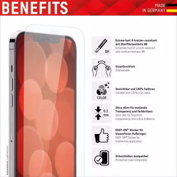 Displex Smart Glass (9H) Apple iPhone 6/7/8/SE (2020/2022), montāžas uzlīmes, neplīstošs, īpaši plāns, neredzams