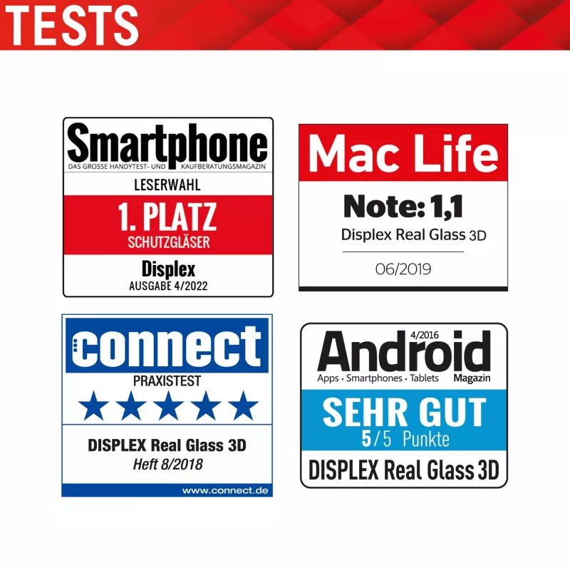 Displex Premium ekrāna aizsargs (Pilns pārklājums, 10H) Apple iPhone 13/13 Pro/14/16e/17e, Eco montāžas rāmis, pilns pārklājums