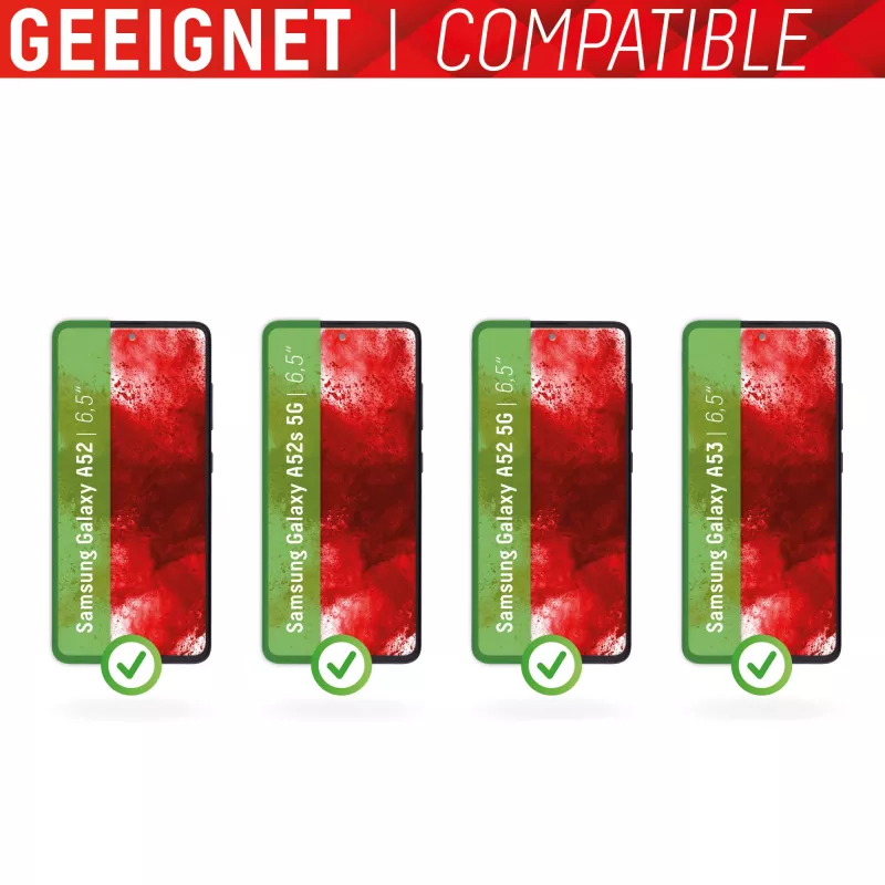 Displex Smart Glass (9H) Samsung Galaxy A52/A52(s) 5G/A53 5G, montāžas uzlīme, neplīstošs, īpaši plāns, neredzams