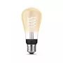 Viedā spuldze Philips ST64 Edison E27 Bluetooth/Zigbee, 7 W, caurspīdīga, 60×135 mm