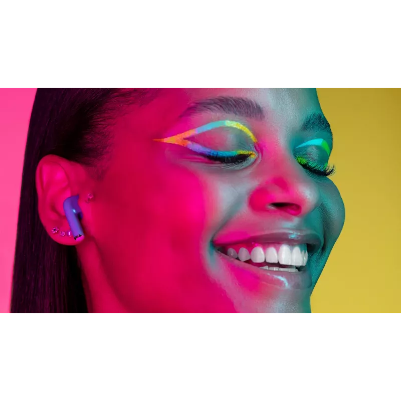 Music Sound Swag SWAG ir kapsulas formas Bluetooth austiņas, pieejamas daudzos košos, supermodernos toņos.