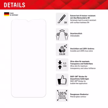 Displex Smart Glass (9H) Samsung Galaxy A34 5G, montāžas uzlīme, neplīstošs, īpaši plāns, neredzams