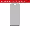 Displex Privātuma ekrāna aizsargs (10H) Apple iPhone 15/15 Pro, EASY-ON® Eco montāžas rāmis, privātuma filtrs