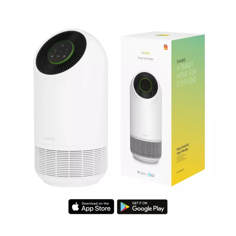 Gaisa attīrītājs Hombli Smart Air Purifier by Avanca International BV, trokšņa līmenis 30 dB, pieejams baltā un melnā krāsā