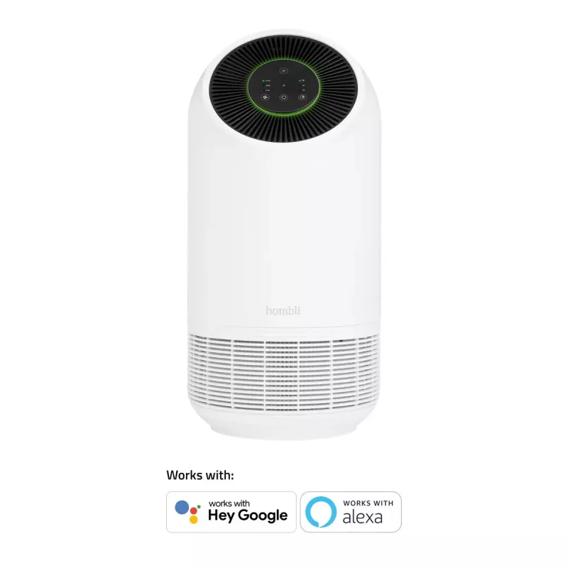 Gaisa attīrītājs Hombli Smart Air Purifier by Avanca International BV, trokšņa līmenis 30 dB, pieejams baltā un melnā krāsā