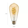 Smart bulb Hombli HBEB-0212 Wi‑Fi 5.5 W, zelta, A–G energoefektivitātes klase, Ø61×142 mm