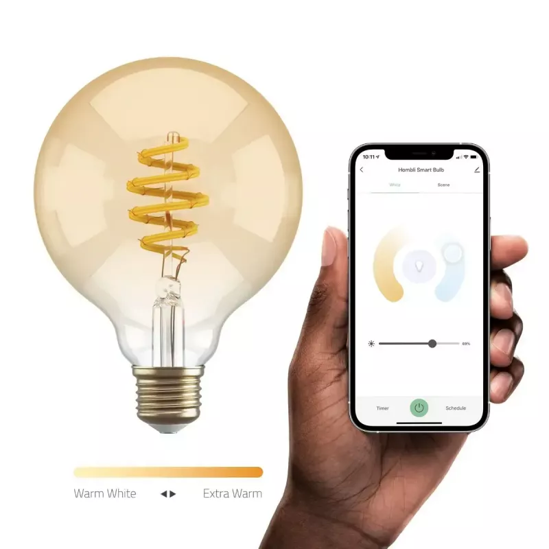 Hombli HBEB-0312 viedais apgaismojums Viedā spuldze Wi-Fi 5,5 W