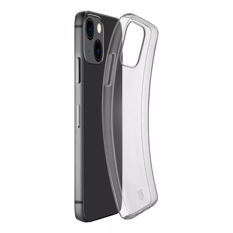 Cover Cellularline iPhone 15 Transparent Monochromatic Lightweight Easy Access