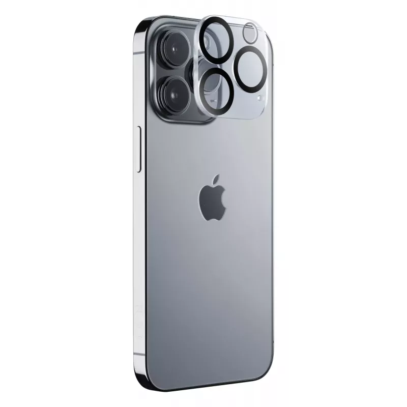 Cellularline kameras objektīva aizsargs - iPhone 15 Pro / 15 Pro Max aizsardzība kamerai