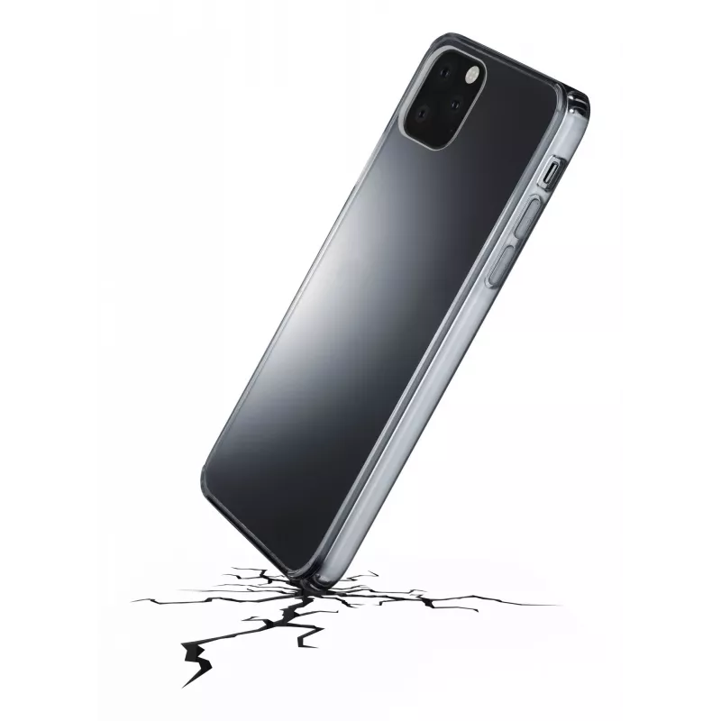 Cellularline Clear Protect - iPhone 12/12 Pro cietais vāciņš ar gumijas malām