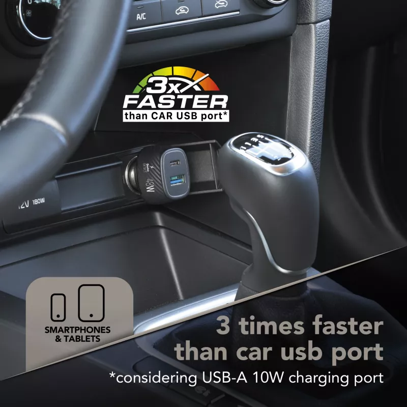 Auto lādētājs Cellularline Multipower Ultra universāls ātrās uzlādes