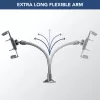 Sourcing Cellularline Hug Flexi XL universāls pasīvais turētājs ar piesūcekni mobilajiem tālruņiem, melns/pelēks