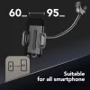 Sourcing Cellularline Hug Flexi XL universāls pasīvais turētājs ar piesūcekni mobilajiem tālruņiem, melns/pelēks