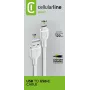 Strāvas kabelis Cellularline 120cm USB-C USB A vīrišķais balts