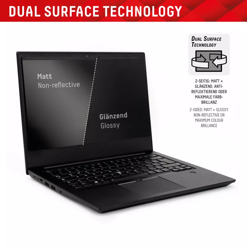 Displex PRIVACY SAFE magnētiskais divpusējais privātuma filtrs MacBook Air 15 collām, matēts, 5H