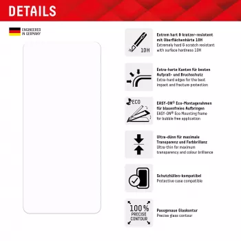 Displex ekrāna aizsargs (10H) Xiaomi 13/13T Pro, Eco montāžas rāmis, izturīgs pret skrāpējumiem
