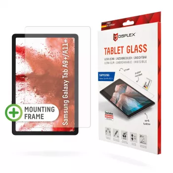 Displex planšetdatora stikls (9H) Samsung Galaxy Tab A11+/A9+, Eco montāžas rāmis, neplīstošs