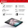 Displex planšetdatora stikls (9H) Samsung Galaxy Tab A11+/A9+, Eco montāžas rāmis, neplīstošs