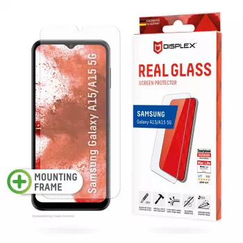 Displex ekrāna aizsargs (10H) Samsung A15/A15 5G, Eco montāžas rāmis, izturīgs pret skrāpējumiem
