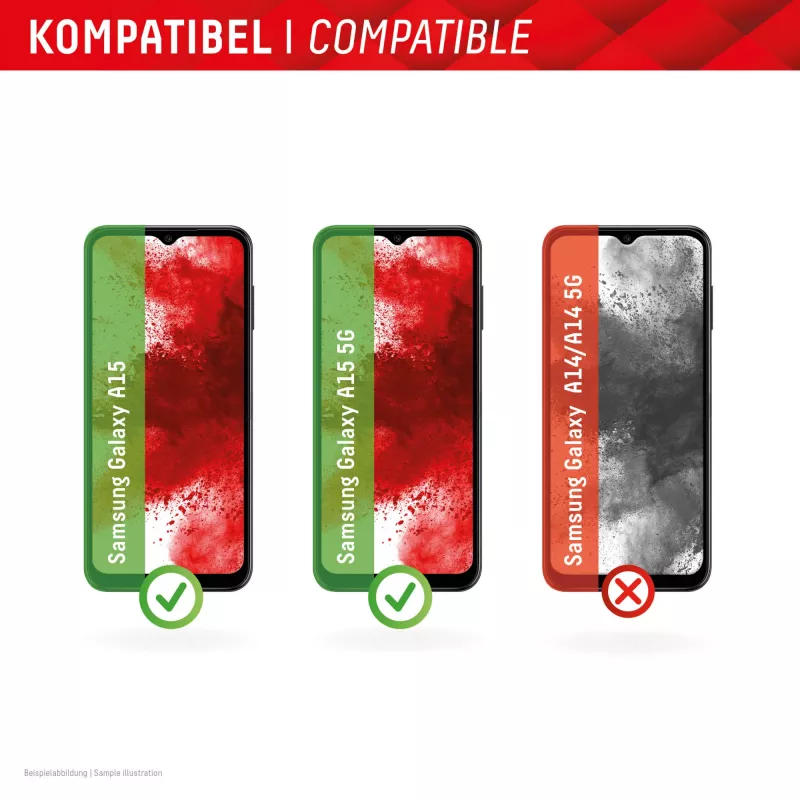 Displex ekrāna aizsargs (10H) Samsung A15/A15 5G, Eco montāžas rāmis, izturīgs pret skrāpējumiem
