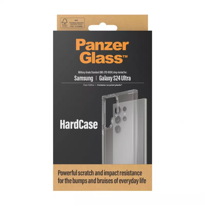 PanzerGlass ® HardCase caurspīdīgs Samsung Galaxy S24 Ultra, vāciņš, Samsung, Samsung - Galaxy S24 Ultra, caurspīdīgs