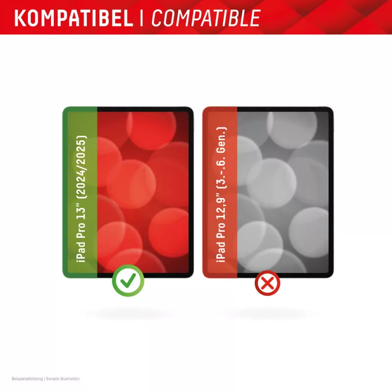 Displex planšetdatora stikls (9H) Apple iPad Pro 13'' (2025/2024), Eco montāžas rāmis, neplīstošs, īpaši plāns, neredzams