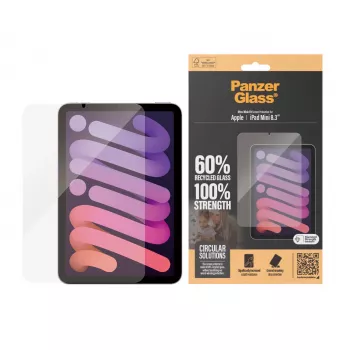 PanzerGlass ® ekrāna aizsargs iPad Mini 8.3'' (2021, 2024) | Ultra-Wide Fit