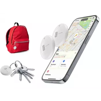 Cellularline Tracy - Izstrādāts iOS ierīcēm 2 gab. komplekts - Sekojiet savām mantām, izmantojot Apple Find My tehnoloģiju