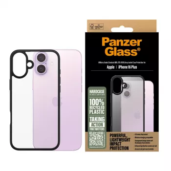 Cover PanzerGlass HardCase Melns iPhone '24 6.7 inch Transparent