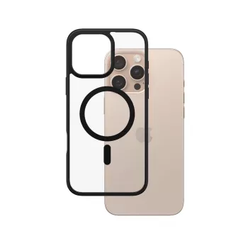 PanzerGlass ® HardCase caurspīdīgs ar melnu MagSafe rāmi iPhone 16 Pro Max