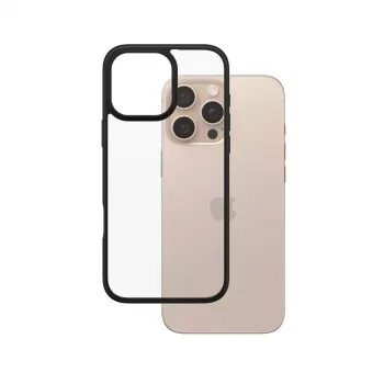 PanzerGlass ® HardCase caurspīdīgs ar melnu rāmi iPhone 16 Pro Max