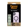 PanzerGlass ® HardCase Transparent w. Melns MagSafe & Frame iPhone 16 Plus