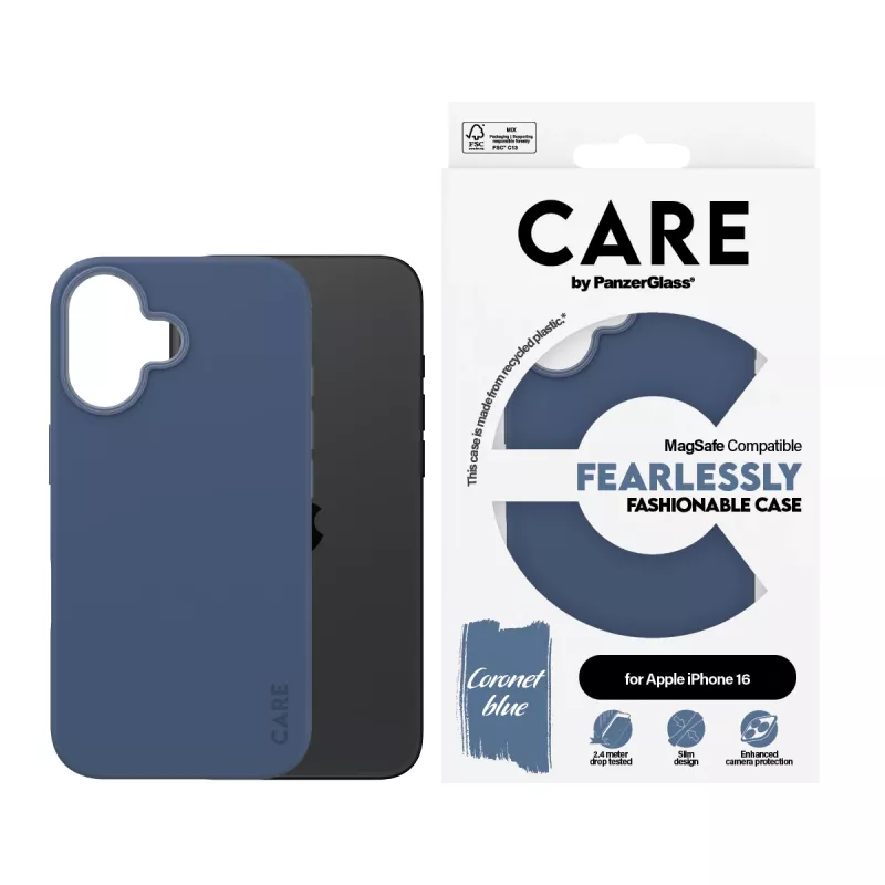 Cover PanzerGlass CARE by moderns vāciņš Blue w. MagSafe iPhone 16