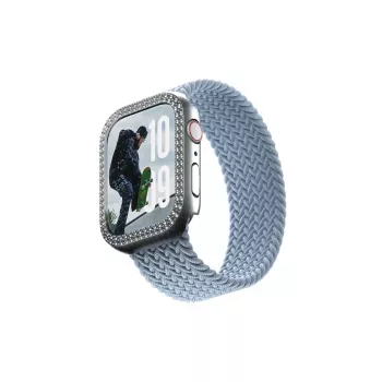 PanzerGlass SAFE. by ® Bling Bumper Silver Apple Watch Series 10 46mm Transparent