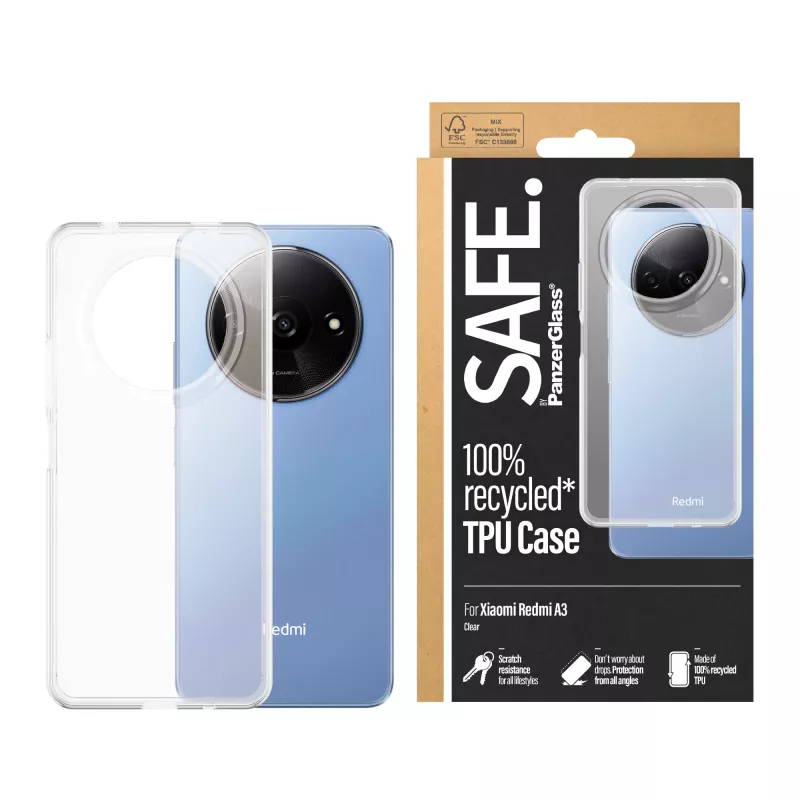 PanzerGlass SAFE. by ® TPU apvalks caurspīdīgs Xiaomi Redmi A3